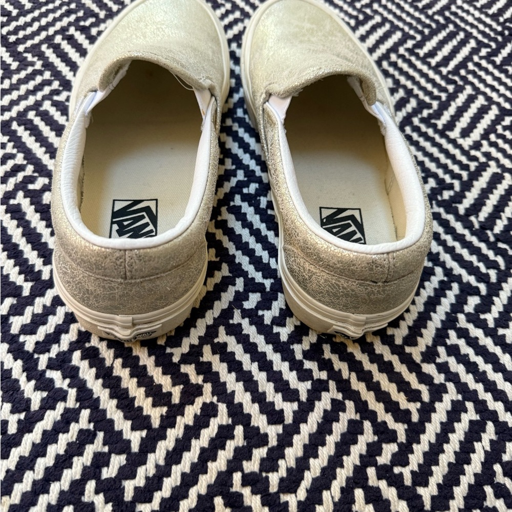 Vans Metallic Slip-On Sneakers - Gold - Picture 3 of 7